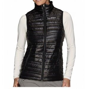 Patagonia Ultralight Down Vest Size Small Black Excellent Condition!
